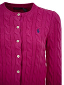 Polo Ralph Lauren Cable Knit Cotton Crew Neck Cardigan