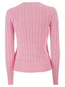 Polo Ralph Lauren Cotton Cable Knit Jumper With V Neck