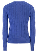 Polo Ralph Lauren Cotton Cable Knit Jumper With V Neck