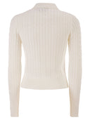 Polo Ralph Lauren Cotton Cable Knit Cardigan With Collar
