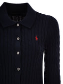 Polo Ralph Lauren Cotton Cable Knit Cardigan With Collar