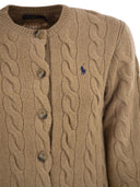 Polo Ralph Lauren Wool And Cashmere Cable Knit Cardigan