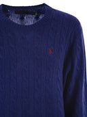 Polo Ralph Lauren Plaited Wool And Cashmere Crew Neck