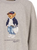 Polo Ralph Lauren Cropped Cotton Sweatshirt With Polo Bear Print