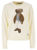 Polo Ralph Lauren Cotton Jumper With Intarsia Polo Bear