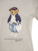 Polo Ralph Lauren Cotton T Shirt With Polo Bear Print