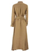 Polo Ralph Lauren Long Linen Shirt Dress With Belt