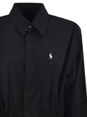 Polo Ralph Lauren Cotton Shirt Dress With Drawstring Waist