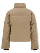 Canada Goose Grandview przycięta krótka kurtka z czarnym logo