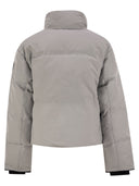 Canada Goose Grandview Cropped Short Down Jacket With Black Logo