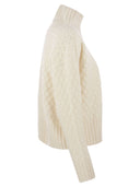 Max Mara Studio Valdese Wool And Cashmere Turtleneck Sweater