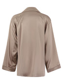 Max Mara Vasaio Silk Satin Pyjama Shirt