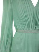 Max Mara bezoekt geplooide chiffon minidress