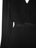 Max Mara Visit Pleated Chiffon Minidress