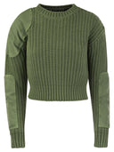 Max Mara Abisso1234 Ribbed Cotton Crop Jumper