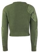 Max Mara Abisso1234 Ribbed Cotton Crop Jumper
