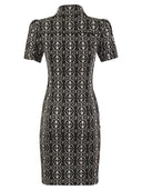 Max Mara Cesy Monogram Short Sleeved Dress