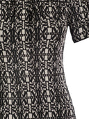 Max Mara Cesy Monogram Short Sleeved Dress