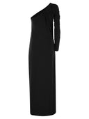 Sportmax Cartone Asymmetrical Jersey Dress