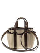 MAX MARA GARDENCA BASXS Giardiniera Mini Canvas e tote bag in pelle