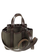 MAX MARA GARDENCA BASXS Giardiniera Mini Canvas e tote bag in pelle