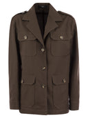 Weekend Max Mara Bacca Cotton And Linen Safari Jacket