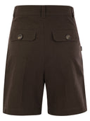 Weekend Max Mara Afa1234 Cotton And Linen Bermuda Shorts