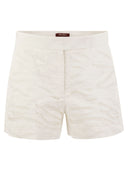 Max Mara Studio Edmond Embroidered Cotton Shorts