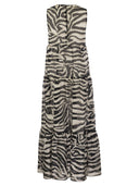 Max Mara Studio Infant Animal Muslin Long Dress