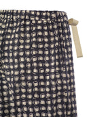 S Max Mara Scacco Cotton Poplin Trousers