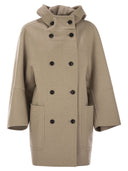 Max Mara Arturo Double Breasted Parka In Wool And Cashmere