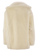 Max Mara Olga Teddy Bear Icon Coat Short In Alpaca And Wool