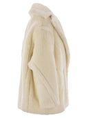 Max Mara Olga Teddy Bear Icon Coat Short In Alpaca And Wool