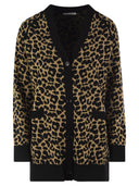 Max Mara Tenore Viscose Jacquard Cardigan