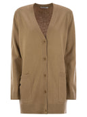 Max Mara Villar Wool And Cashmere Cardigan With Sequins