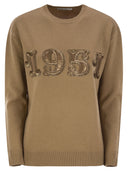 Max Mara Plata Pullover In Wool, Cashmere And Sequins