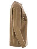 Max Mara Plata Pullover In Wool, Cashmere And Sequins