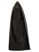 Max Mara Ardea Nappa Leather Oversized Blazer Coat