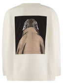 Max Mara Bacco Cotton Sweatshirt With Wegman Print