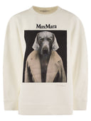 Max Mara Bacco Cotton Sweatshirt With Wegman Print