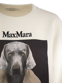 Max Mara Bacco Cotton Sweatshirt With Wegman Print