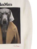 Max Mara Bacco Cotton Sweatshirt With Wegman Print