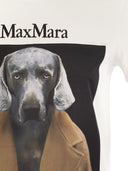 Maglietta Max Mara Cipria Jersey con stampa