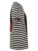 MAX MARA RED Striped Cotton T Shirt