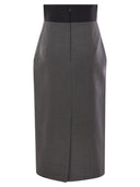 Sportmax Anny1234 Stretch Wool Pencil Skirt