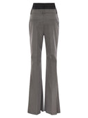 Sportmax Lince Flare Trousers With Customised Double Belt