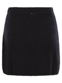 Sportmax Teiera Ribbed Knit Miniskirt