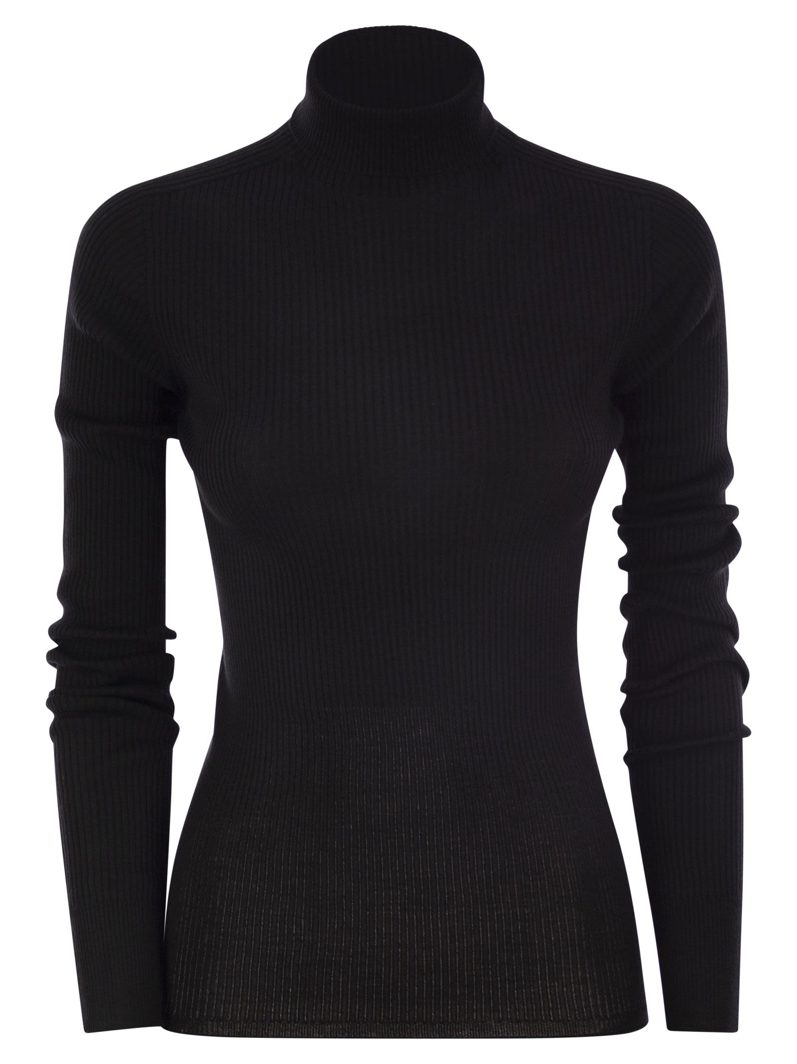Sportmax Flavia Rollkragenpullover in jungfräulicher Wolle – Balardi