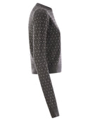 Sportmax Sierra Studded Cashmere Blend Crew Neck Sweater