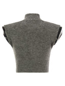 Sportmax azulene1234 High Necked Top z iluminacją